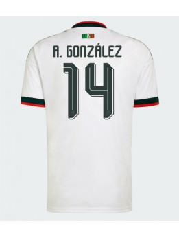 Moški Nogometna dresi replika Mehika Armando Gonzalez #14 Gostujoči SP 2026 Kratek rokav